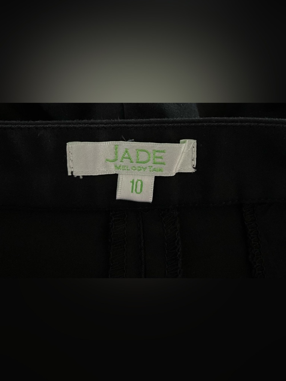 Jade Black Ruffle Cotton Shorts Women’s Size 10 Inseam 5” - Picture 3 of 5
